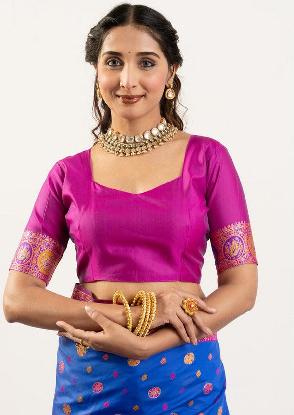 Superb Blue Color Banarasi Fabric Casual Saree