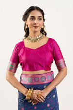 Superb Blue Color Banarasi Fabric Casual Saree