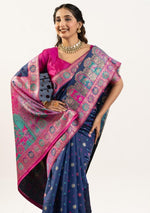 Superb Blue Color Banarasi Fabric Casual Saree