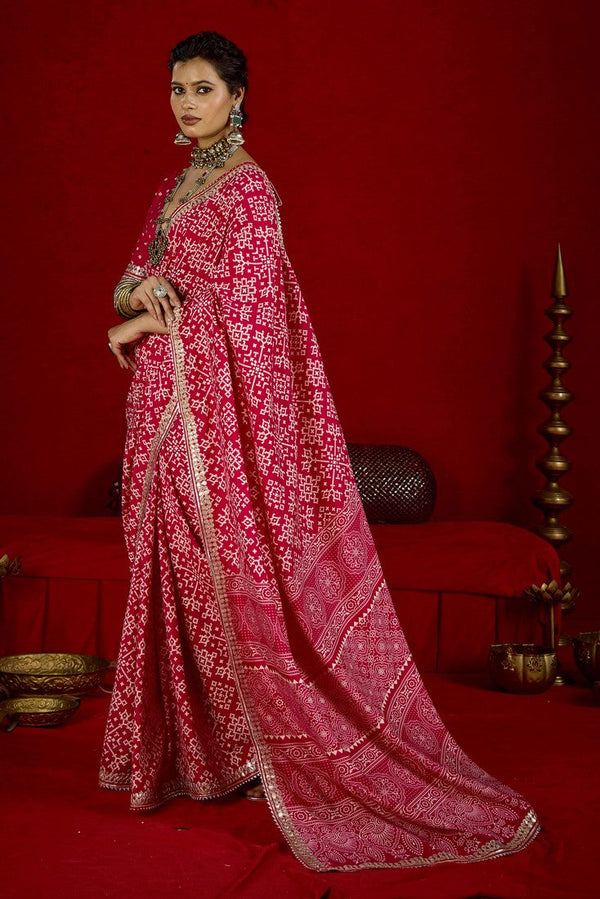 Amazing Pink Color Tussar Fabric Casual Saree