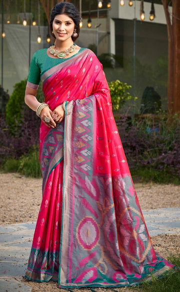 Tasteful Red Color Silk Fabric Casual Saree