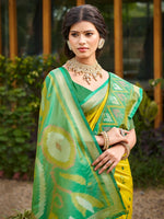 Tasteful Mustard Color Silk Fabric Casual Saree