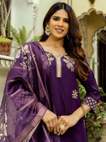 Beautiful Wine Color Viscose  Fabric Designer Suit