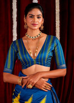 Beautiful Yellow Color Silk Fabric Casual Saree