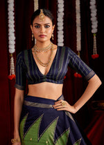 Beautiful Green Color Silk Fabric Casual Saree