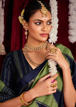 Beautiful Green Color Silk Fabric Casual Saree