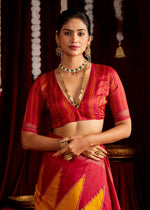 Beautiful Yellow Color Silk Fabric Casual Saree