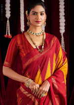 Beautiful Yellow Color Silk Fabric Casual Saree