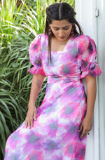 Pretty Pink Color Georgette Fabric Designer Kurti