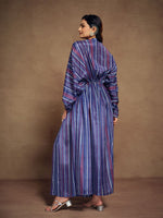 Tasteful Blue Color Art Silk Fabric Gown
