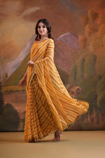 Grand Yellow Color Georgette Fabric Casual Saree