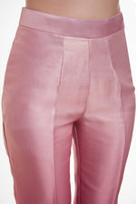 Amazing Pink Color Satin Fabric Cord Set