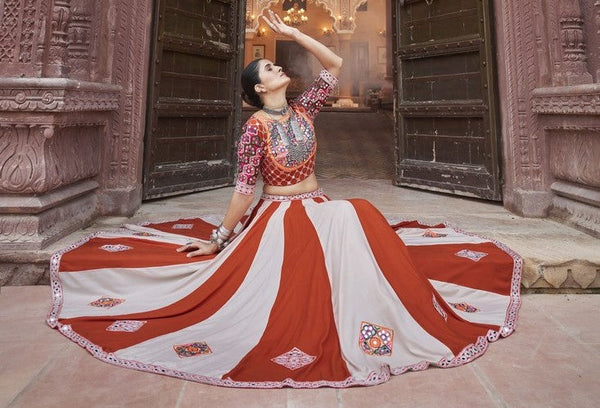 Dazzling Multi Color Viscose  Fabric Party Wear Lehenga