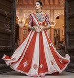 Dazzling Multi Color Viscose  Fabric Party Wear Lehenga