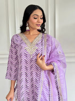 Amazing Purple Color Crepe Fabric Designer Suit