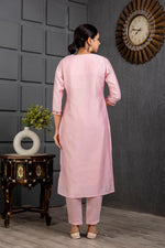 Divine Pink Color Viscose Fabric Designer Suit