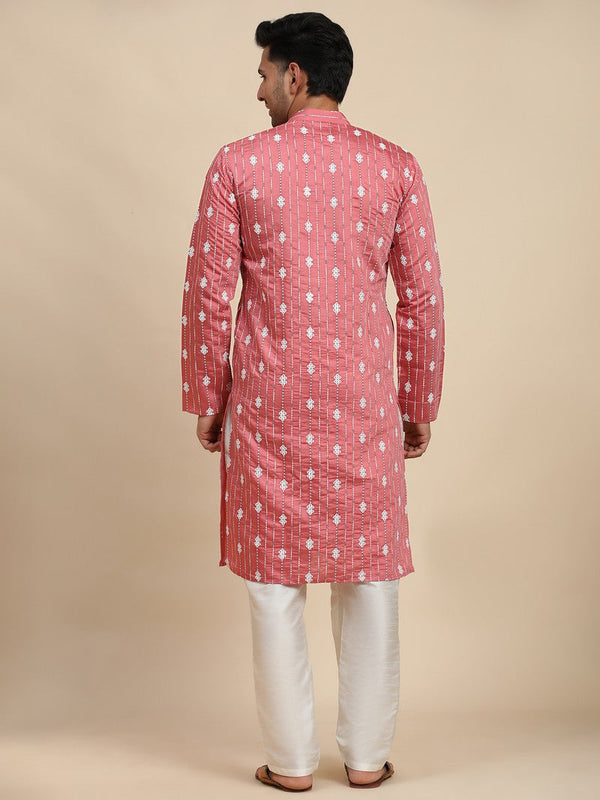 Amazing Pink  Color Viscose Fabric Kurta Pajama