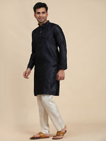 Amazing Navy Blue Color Viscose Fabric Kurta Pajama