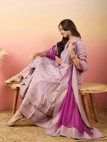 Amazing Pink Color Silk Fabric Designer Suit