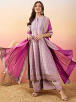 Amazing Pink Color Silk Fabric Designer Suit