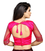 Lovely Pink Color Silk Fabric Blouse