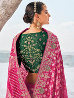 Beauteous Pink Color Georgette Fabric Partywear Saree