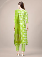 Divine Green Color Rayon Fabric Casual Suit