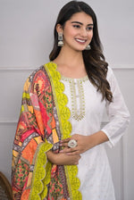 Divine White Color Viscose Fabric Designer Suit