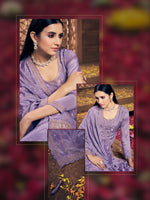 Tasteful Purple Color Viscose Fabric Plazzo Suit