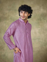 Amazing Purple Color Viscose Fabric Kurta Pajama