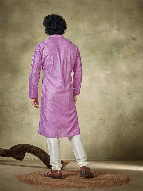 Amazing Purple Color Viscose Fabric Kurta Pajama