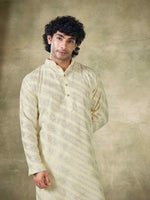 Amazing Cream Color Viscose Fabric Kurta Pajama