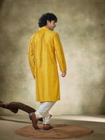 Amazing Yellow Color Viscose Fabric Kurta Pajama