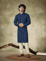 Amazing Teal Color Viscose Fabric Kurta Pajama