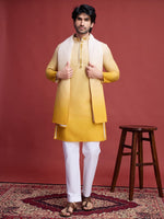 Beauteous Yellow Color Rayon Fabric Kurta Pajama