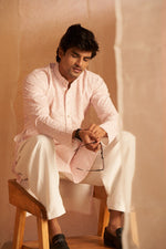 Beauteous Pink Color Viscose Fabric Kurta Pajama