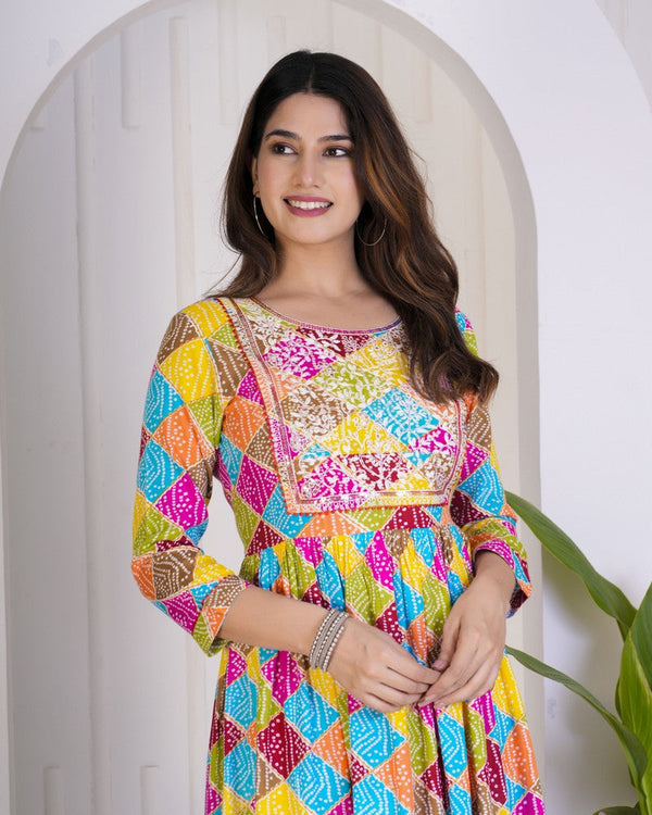 Amazing Multi Color Rayon Fabric Indowestern