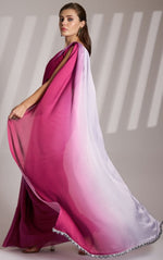 Grand Pink Color Chinon Fabric Casual Saree