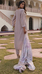 Gorgeous Beige Color Silk Fabric Designer Suit