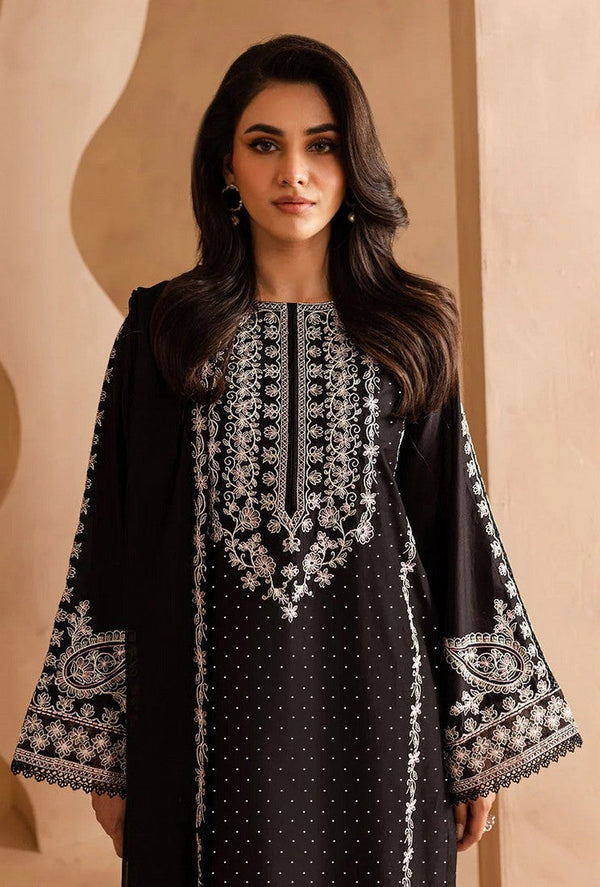 Tasteful Black Color Georgette Fabric Designer Suit