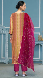 Angelic Multi Color Silk Fabric Casual Suit