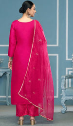 Angelic Pink Color Cotton  Fabric Casual Suit