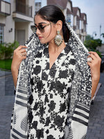 Gorgeous White Color Viscose Fabric Designer Suit
