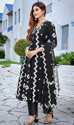 Gorgeous Black Color Viscose Fabric Designer Suit