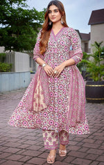Gorgeous Pink Color Viscose Fabric Designer Suit