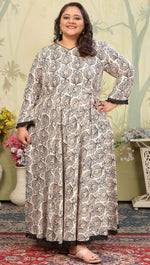 Pretty Cream Color Rayon Fabric Designer Kurti