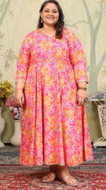 Pretty Pink Color Rayon Fabric Designer Kurti