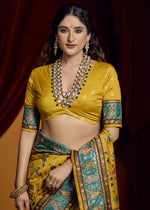 Lovely Mustard Color Tussar Fabric Casual Saree
