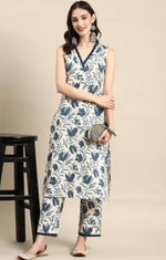 Divine White Color Viscose Fabric Designer Suit