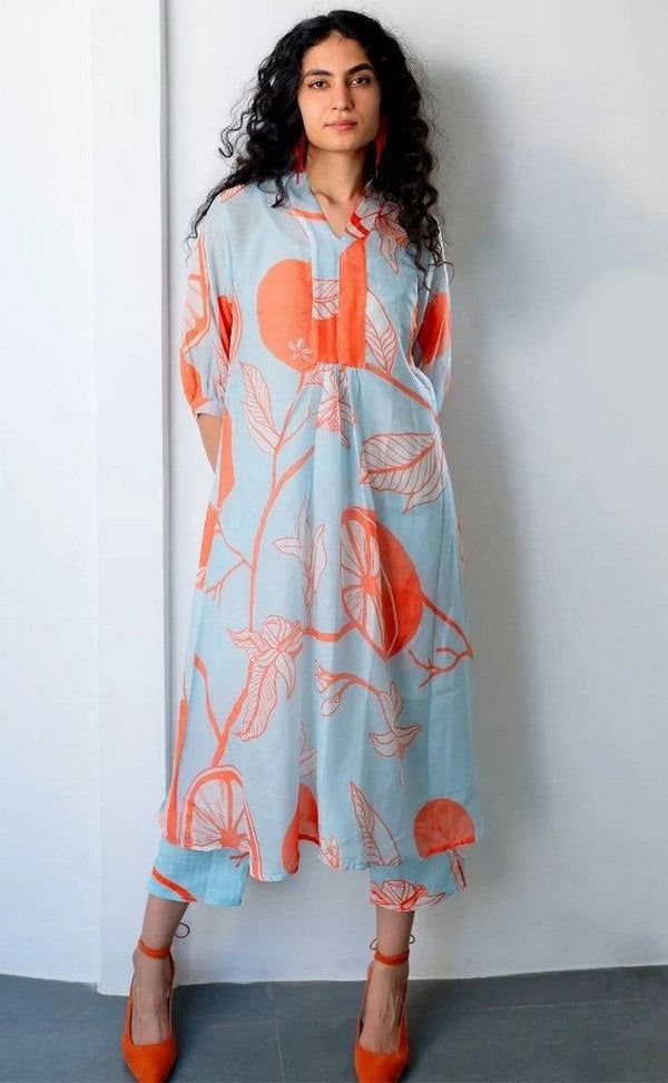 Divine Aqua Color Viscose Fabric Designer Suit